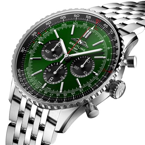 breitling racing green|Breitling green navitimer.